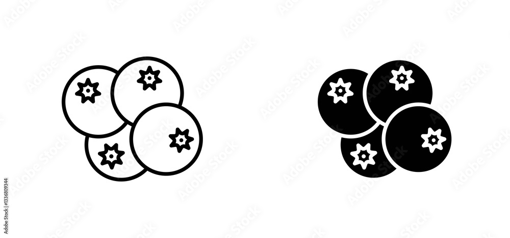whiteberriesicons for ui. vector illustration whiteberriesicons for ui. vector illustration