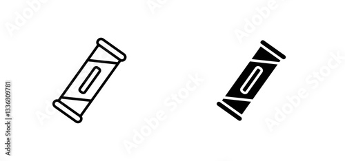 Candy-bar icons set for apps and web ui designs. simple isolated graphics.