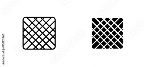 Mosquito net icons set for apps and web ui designs. simple isolated graphics.