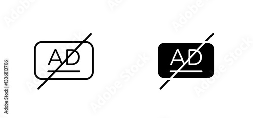 No audio description icons set for apps and web ui designs. simple isolated graphics.