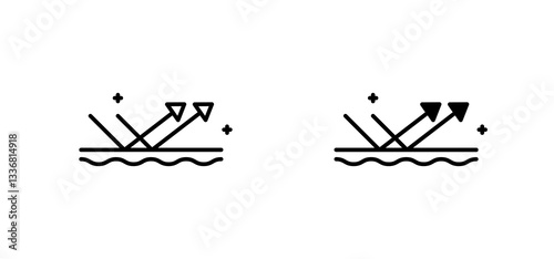 Reflect icons set for apps and web ui designs. simple isolated graphics.