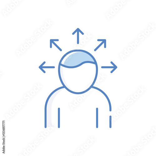 Self Awareness Vector icon