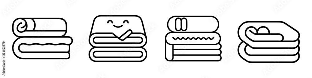 cozy blanket icon, cozy blanket line art - simple line art of cozy blanket, perfect for cozy blanket logos and icons cozy blanket icon, cozy blanket line art - simple line art of cozy blanket, perfect for cozy blanket logos and icons