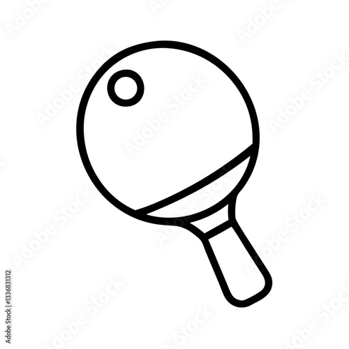 Line drawing of a maraca musical instrument