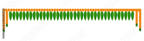 Marigold Flower rangoli Design for Diwali Festival , Indian Festival flower decoration