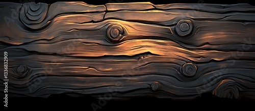 Obraz na płótnie Rustic wooden plank texture, warm light w salonie
