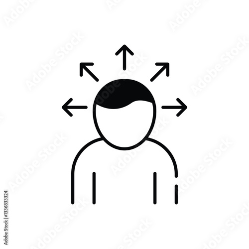 Self Awareness Vector icon