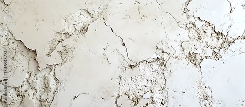 Obraz na płótnie Cracked plaster wall texture (1) w salonie