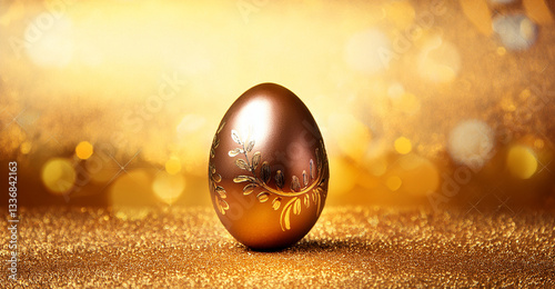 Naklejka Golden Easter Egg