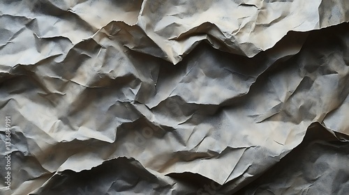 Obraz na płótnie Crumpled paper texture background (4) w salonie