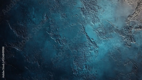 Obraz na płótnie Dark teal textured wall background w salonie