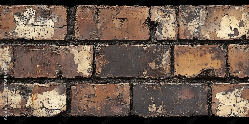 Weathered brick wall texture