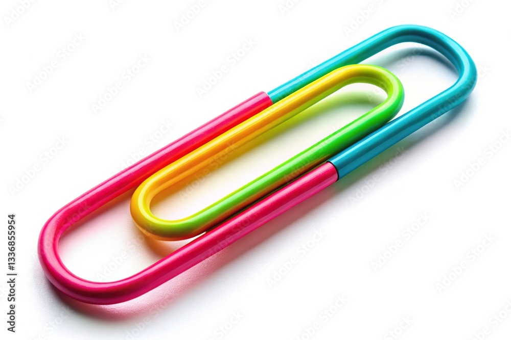 Paperclip Clipart - Office Supplies Illustration Paperclip Clipart - Office Supplies Illustration