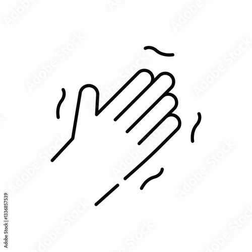 Numbness  Vector icon