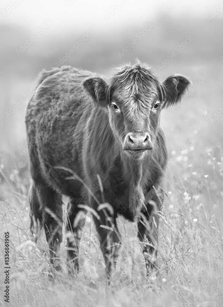 Fototapeta premium Adorable Highland Calf