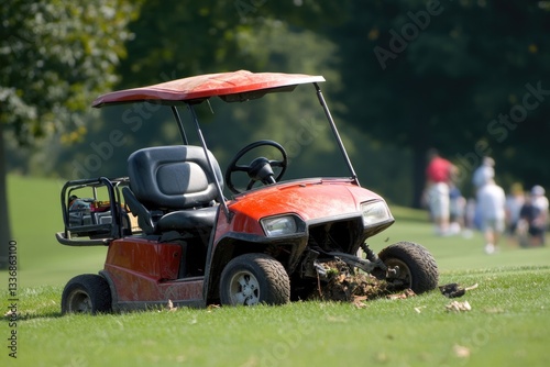 Golf Cart Mishap: A Snapshot of Carelessness on the Country Club Course