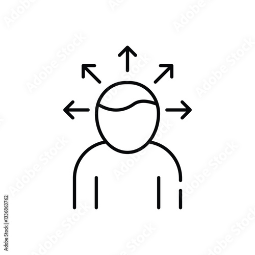 Self Awareness Vector icon