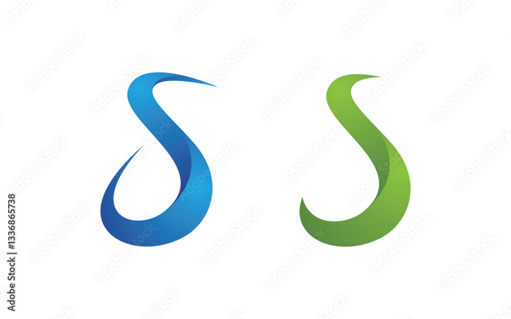 Business S letter logo design vector template v.9 Business S letter logo design vector template v.9