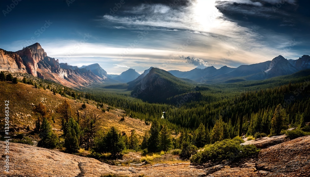 Obraz premium landscape of the best natural scenery in the united states.