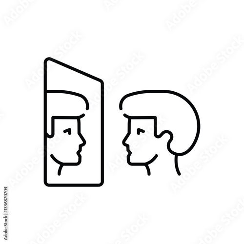 Self Awareness Vector icon