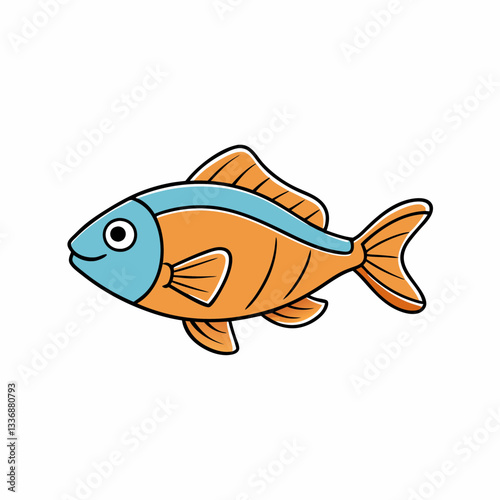 fish on a white background
