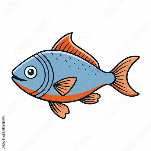 fish on a white background
