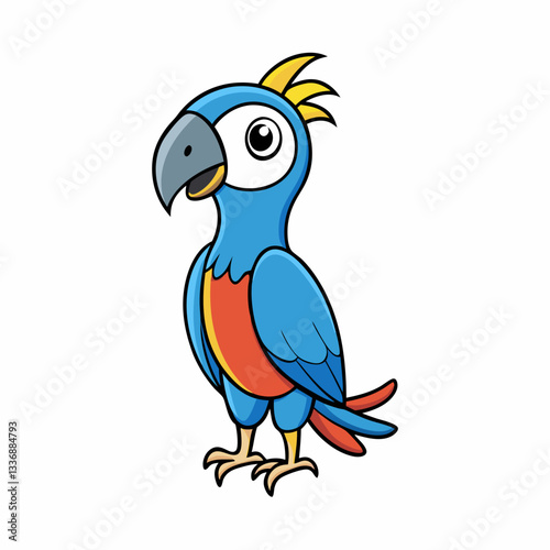 blue and yellow macaw