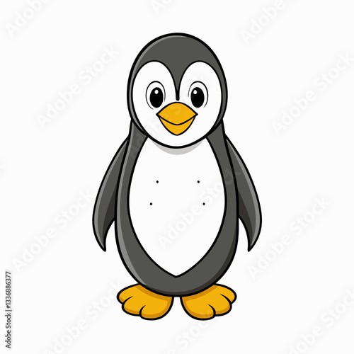 penguin on the snow