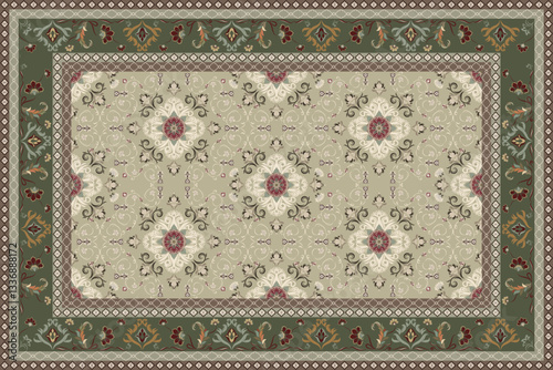 Vintage Arabic pattern.Persian colored carpet.Rich ornament for fabric design,handmade,interior decoration,textiles.Abstract design of persian carpet with geometric ornament.Moroccan style background.