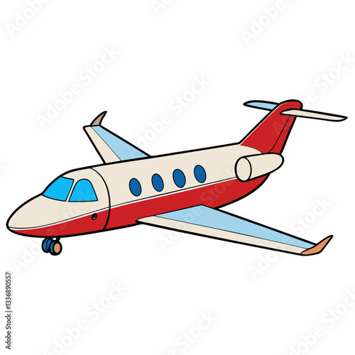 vector illustration of a plane