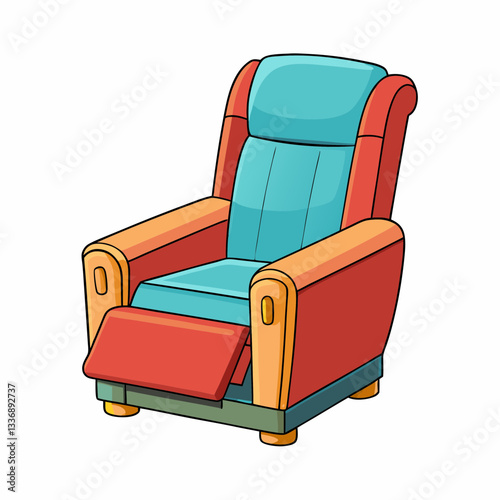 red leather armchair