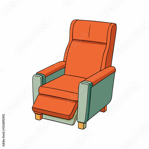 red leather armchair