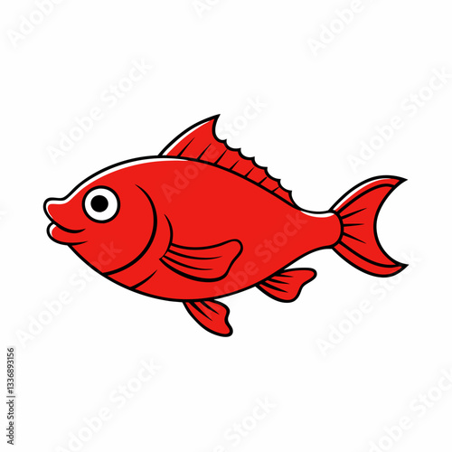 red fish cartoon