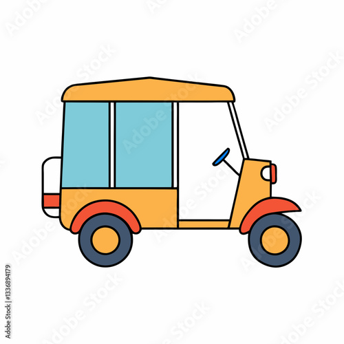 vector illustration of a truck