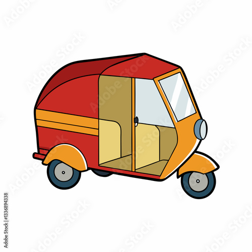 cartoon tourist bus