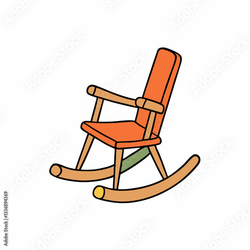 wooden rocking chair