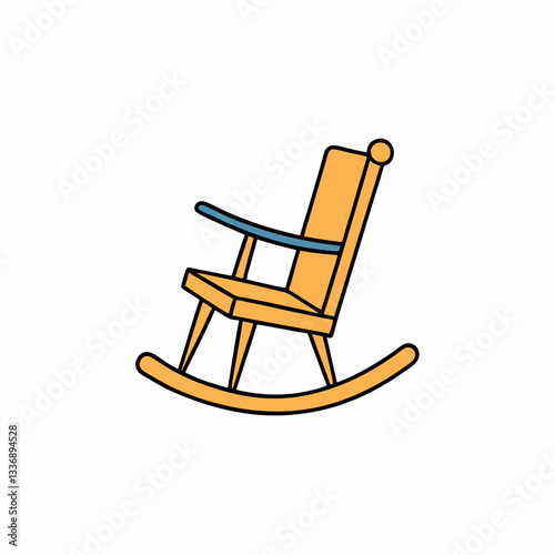 rocking chair isolated on white