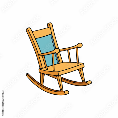 rocking chair isolated