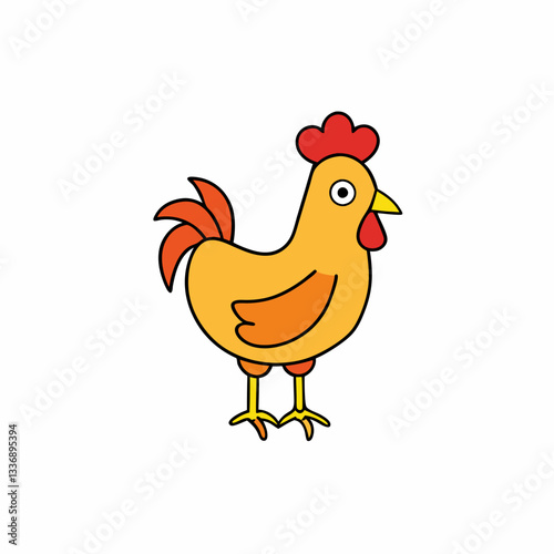 hen with eggs