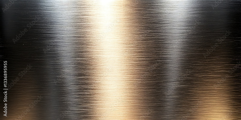 Brushed Metal Texture, Light Reflection