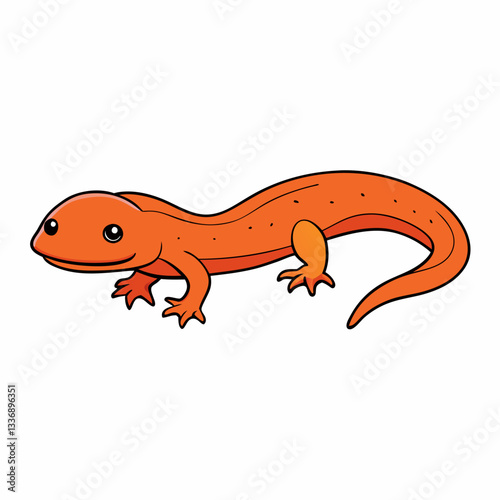 chameleon on a white background