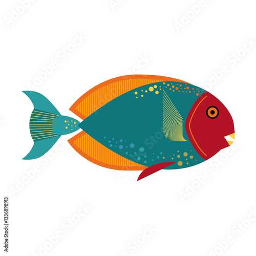 ParrotFish colorful mid century modern design