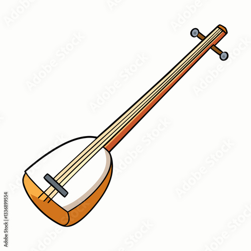 acoustic guitar vector illustration