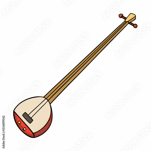 vector illustration of an electric guitar