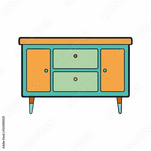 old wooden cabinet