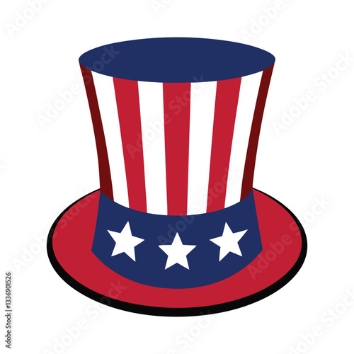 uncle sam hat vector illustration