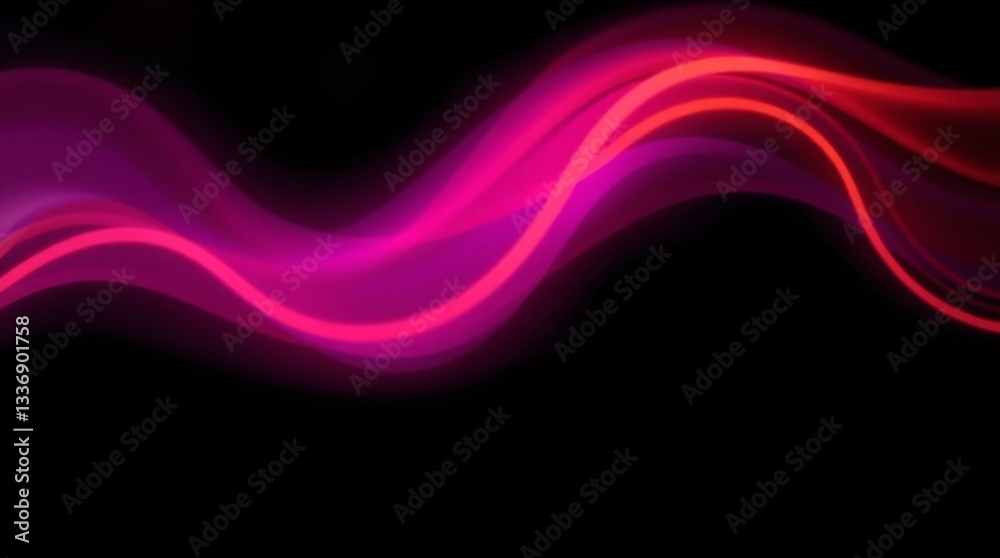 Fototapeta premium Futuristic and Stylish, Luxury Black Background with Flowing Waves, Minimalist Elegance