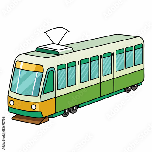 bus isolated on white background