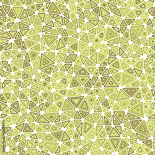 Abstract background with geometric mosaic shapes. Compact triangles in a mono-tone colored style. Repeatable pattern with classy vector tiles.