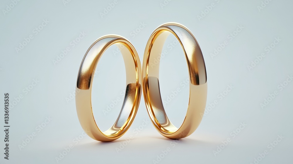 Two golden wedding rings isolated on white backgr 659d532d-9 1829 Two golden wedding rings isolated on white backgr 659d532d-9 1829